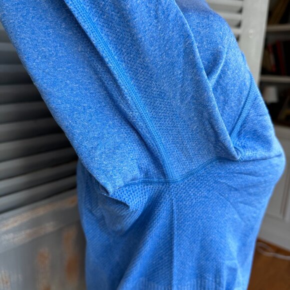 Lululemon Men's Long Sleeve Swiftly Tech Mesh Panel Top Blue Heather Sz S - Picture 7 of 16